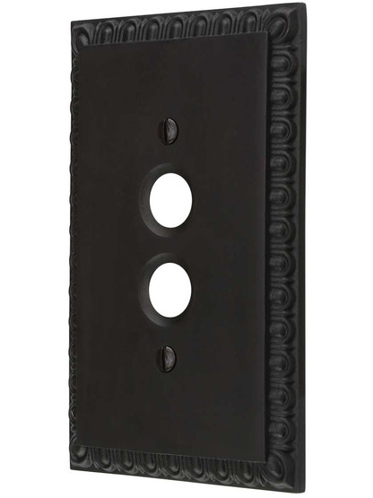 Ovolo Single Gang Push-Button Switch Plate